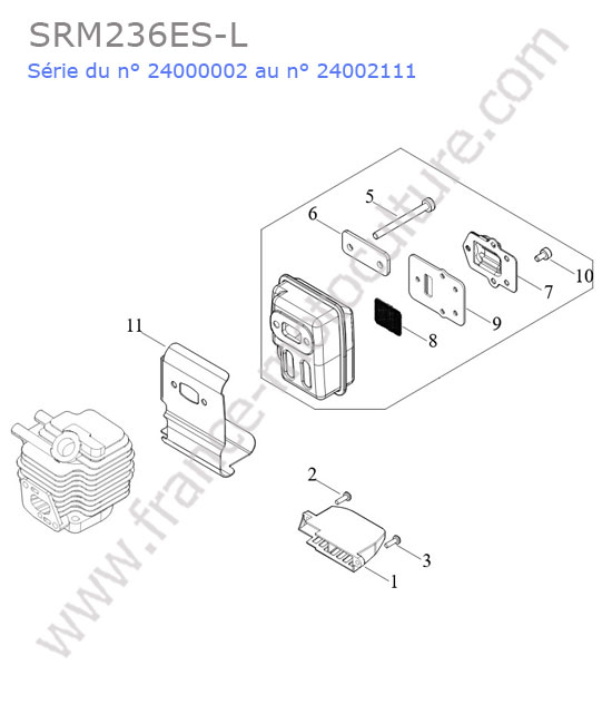 Echappement ECHO SRM236-6