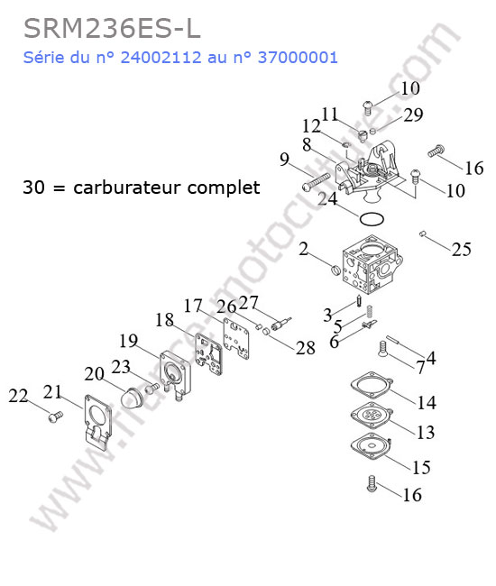 Carburateur ECHO SRM236-7