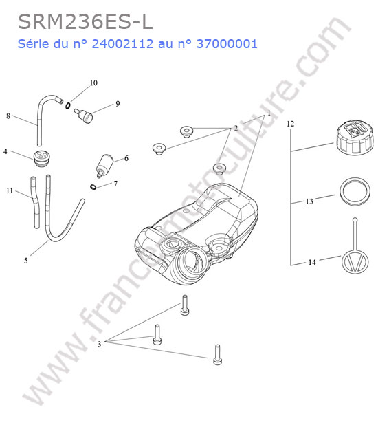 Reservoir essence ECHO SRM236-7