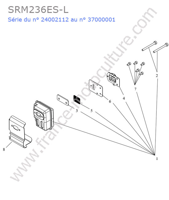 Echappement ECHO SRM236-7