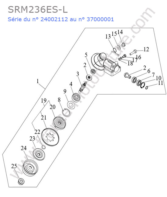 Renvoi angle ECHO SRM236-7
