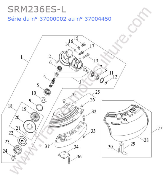 Renvoi angle ECHO SRM236-8