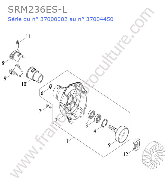 Accouplement / embrayage ECHO SRM236-8