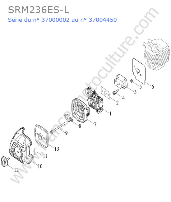 Admission / filtre air ECHO SRM236-8