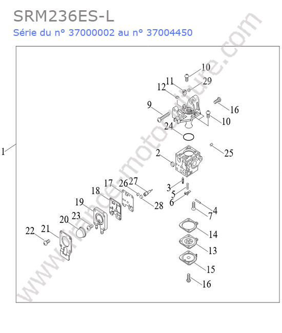Carburateur ECHO SRM236-8