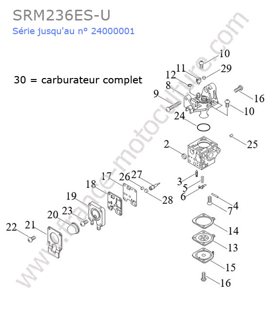 Carburateur ECHO SRM236-9