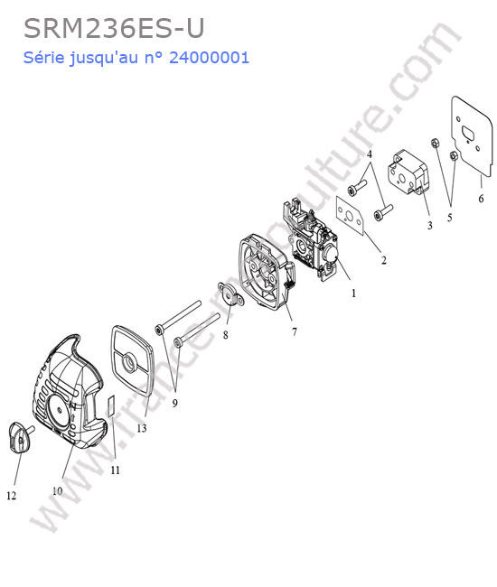 Admission / filtre air ECHO SRM236-9