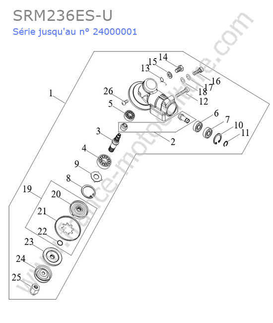 Renvoi angle ECHO SRM236-9