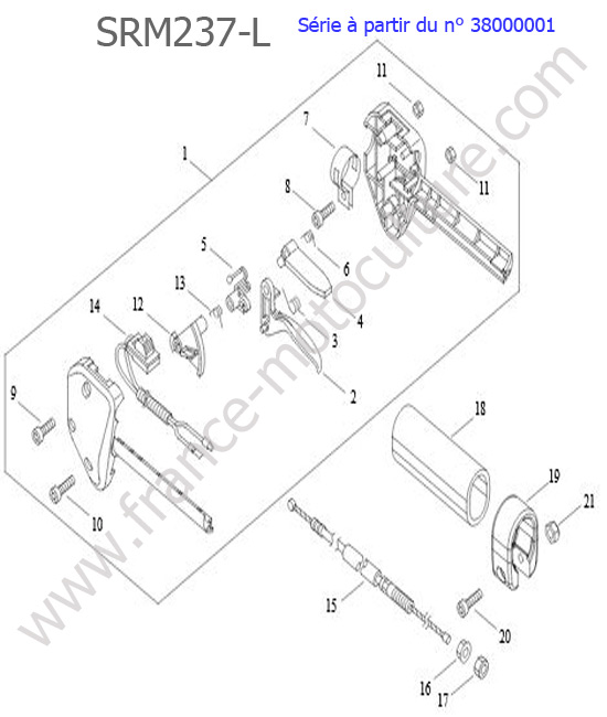 Accelerateur ECHO SRM237L