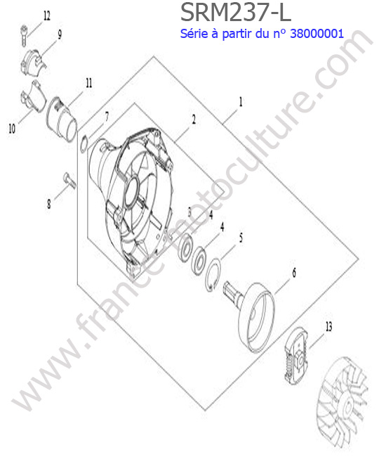 Embrayage ECHO SRM237L