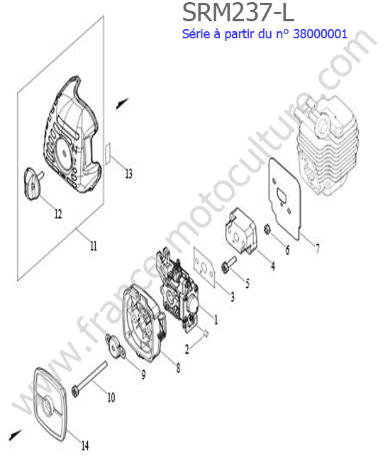 Filtre air / Admission ECHO SRM237L