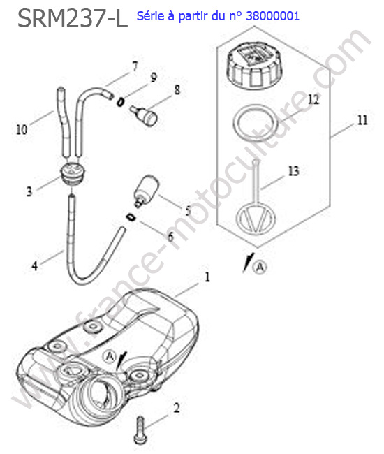 Reservoir essence ECHO SRM237L