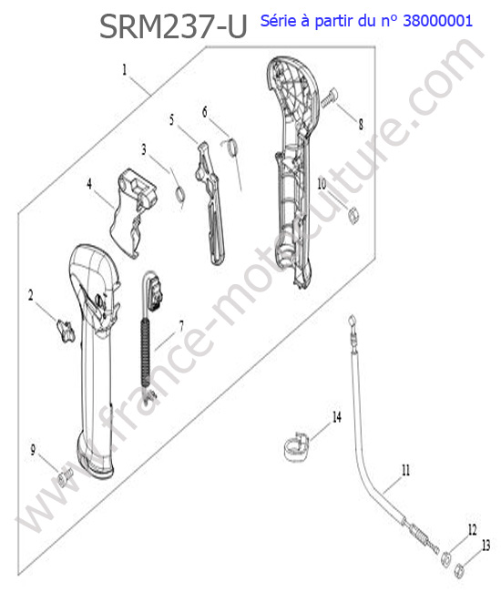 Accelerateur ECHO SRM237U