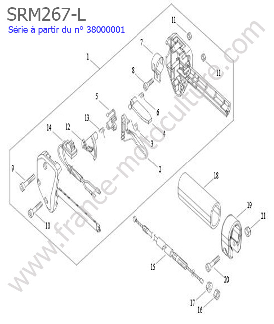 Accelerateur ECHO SRM267L