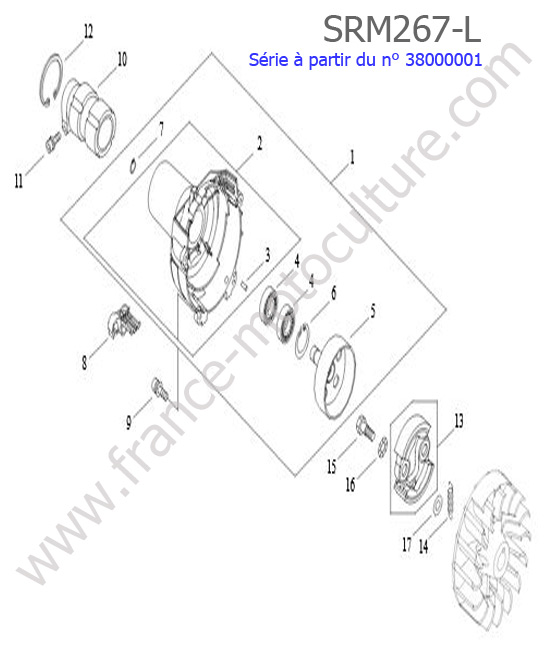 Embrayage ECHO SRM267L
