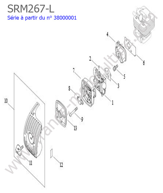 Admission / Filtre air ECHO SRM267L