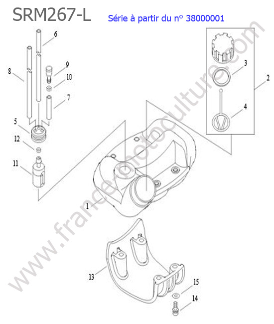 Reservoir essence ECHO SRM267L