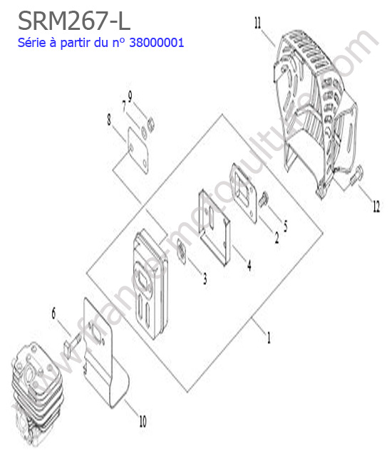 Echappement ECHO SRM267L