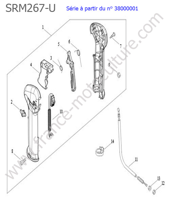 Accelerateur ECHO SRM267U