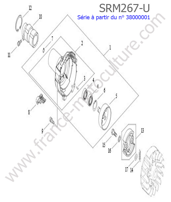 Embrayage ECHO SRM267U