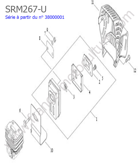 Silencieux ECHO SRM267U