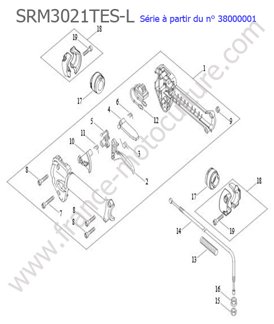 Accelerateur ECHO SRM3021TES-1
