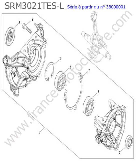 Bas moteur ECHO SRM3021TES-1