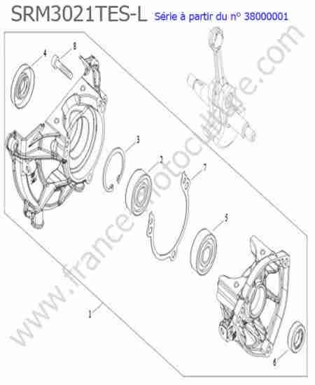 ECHO - SRM3021TES-1 : Bas moteur