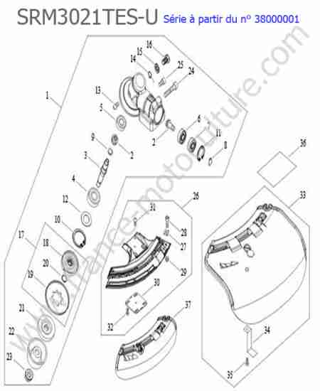 ECHO - SRM3021TES-2 : Renvoi angle / Protection