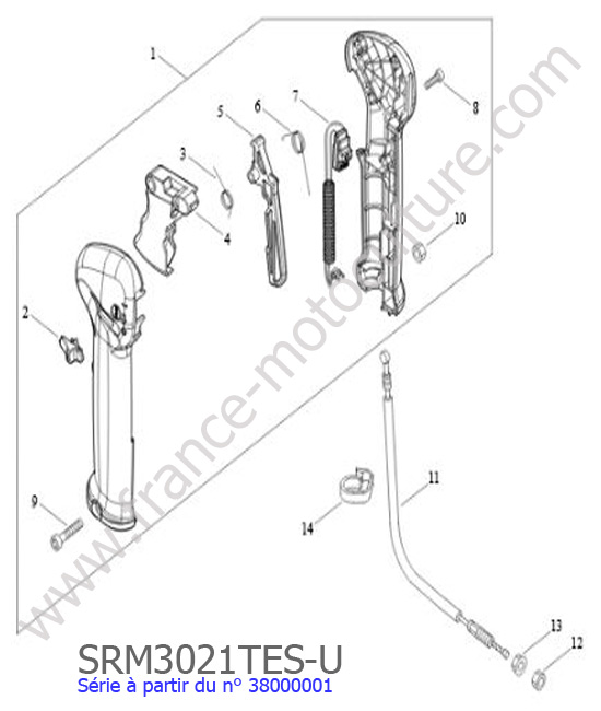 Accelerateur ECHO SRM3021TES-2