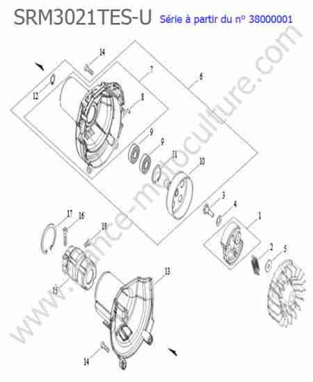 ECHO - SRM3021TES-2 : Embrayage