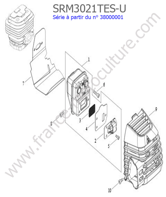 Silencieux ECHO SRM3021TES-2