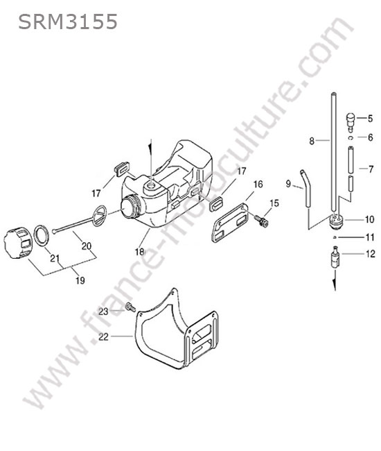 Reservoir essence ECHO SRM3155