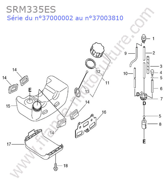 Reservoir essence ECHO SRM335-2