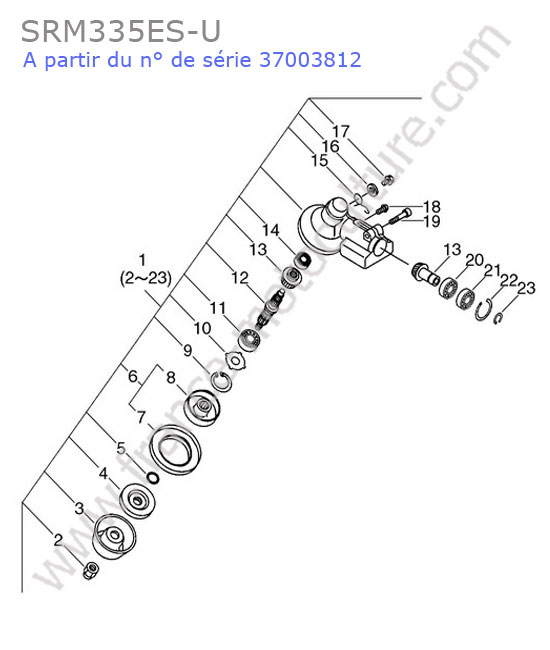 Renvoi angle ECHO SRM335-4