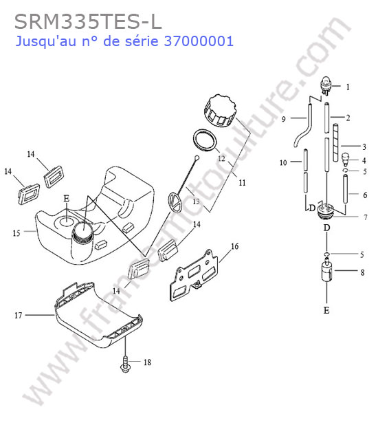 Reservoir essence ECHO SRM335-5