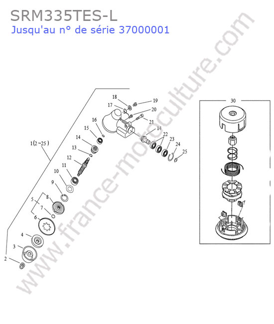 Renvoi angle ECHO SRM335-5