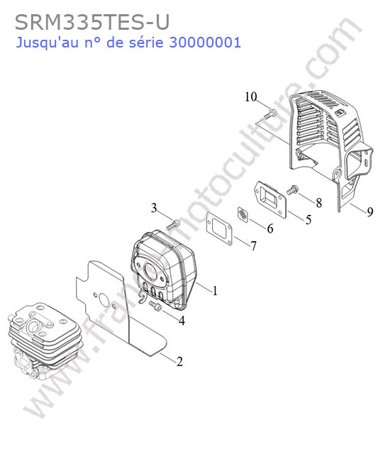 ECHO - SRM335-7 : Echappement