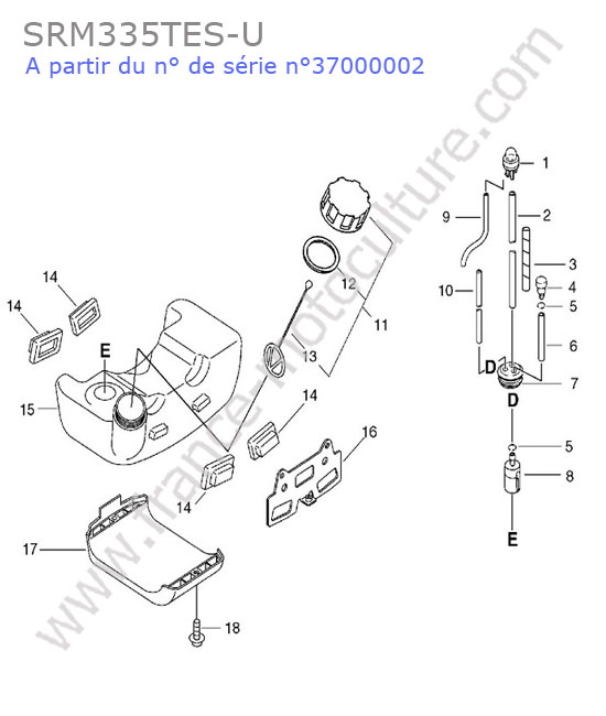 Reservoir essence ECHO SRM335-9