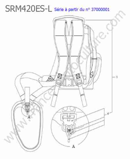ECHO - SRM420ES-1 : Harnais