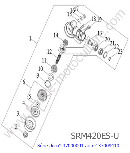 Tete renvoi ECHO SRM420ES-3