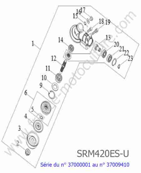ECHO - SRM420ES-3 : Tete renvoi