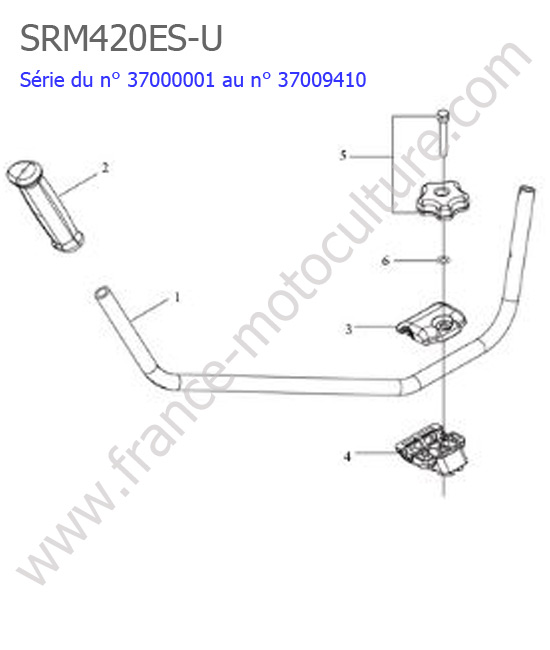 Guidon / Poignee ECHO SRM420ES-3