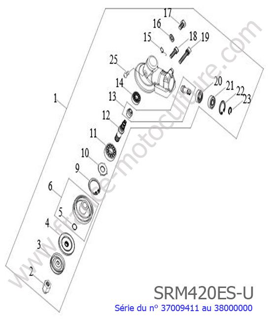 Tete renvoi ECHO SRM420ES-4