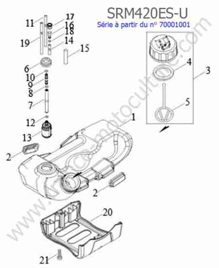 ECHO - SRM420ES-6 : Reservoir essence