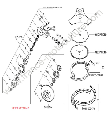 REDUCTEUR - avant serie 36028517 ECHO SRM5000