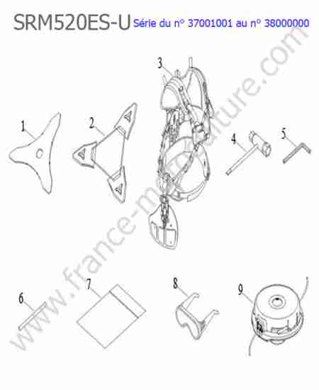 ECHO - SRM520ES-1 : Accessoires