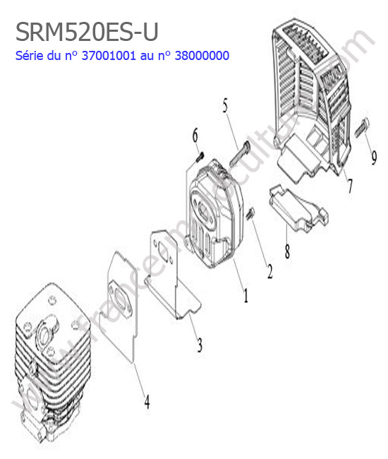 Echappement ECHO SRM520ES-1