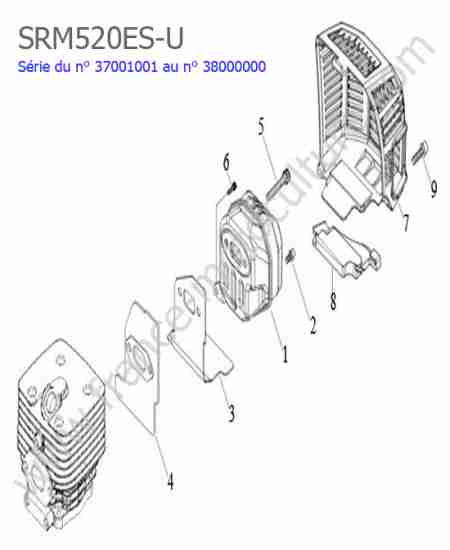 ECHO - SRM520ES-1 : Echappement