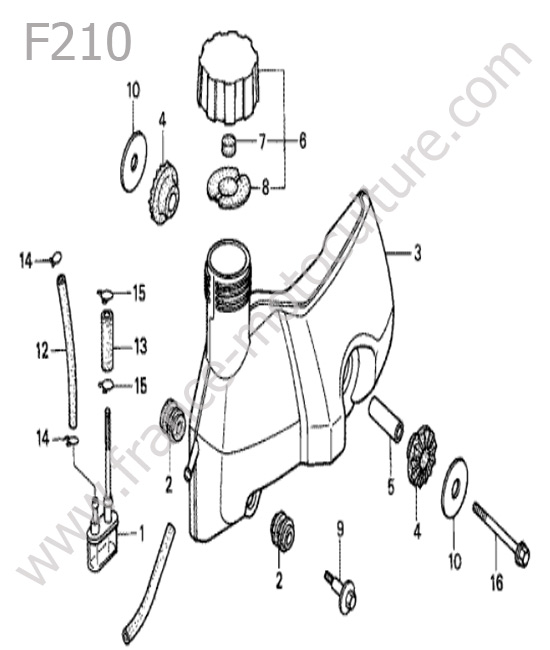 Reservoir HONDA F210